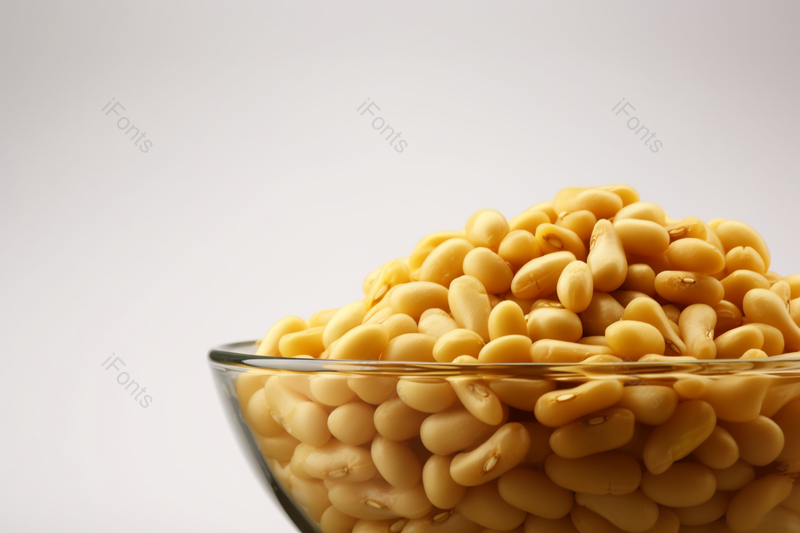 黄豆特写透明玻璃碗里的黄豆摄影真实,高清,摄影图,摄影图片,图片大全,摄影图免费下载